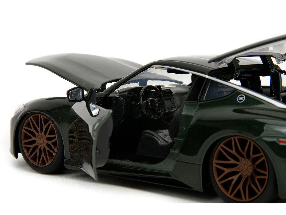 2023 Nissan Z Dark Green Metallic with Black Top "Fast X" (2023) Movie "Fast & Furious" Series 1/24 Diecast Model Car by Jada LuxuryLifeWay Online Store