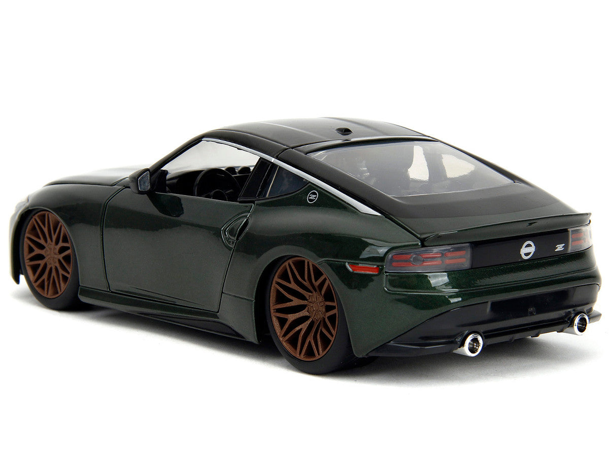 2023 Nissan Z Dark Green Metallic with Black Top "Fast X" (2023) Movie "Fast & Furious" Series 1/24 Diecast Model Car by Jada LuxuryLifeWay Online Store