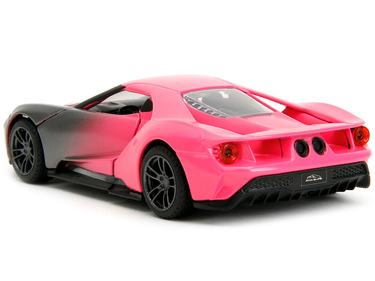 2017 Ford GT Gray Metallic and Pink Gradient "Pink Slips" Series 1/32 Diecast Model Car by Jada LuxuryLifeWay Online Store