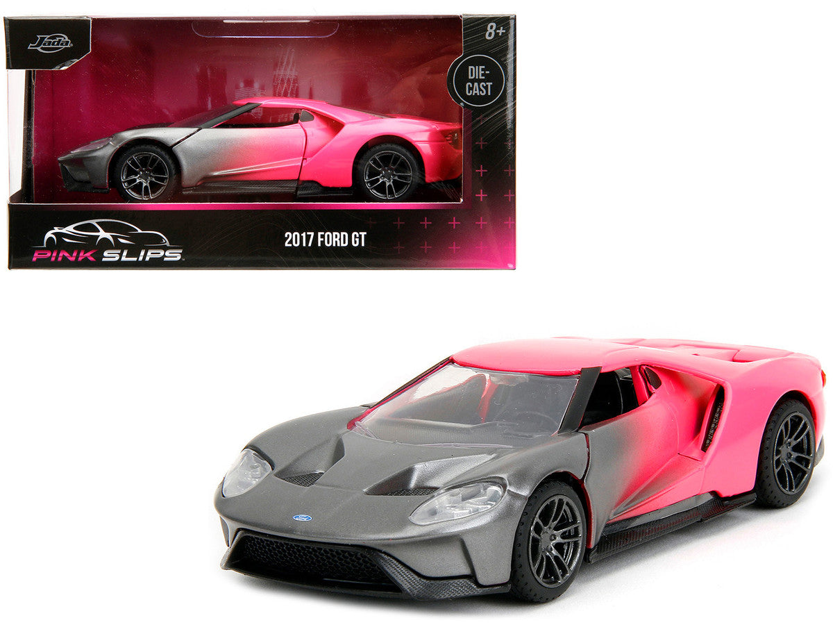 2017 Ford GT Gray Metallic and Pink Gradient "Pink Slips" Series 1/32 Diecast Model Car by Jada LuxuryLifeWay Online Store