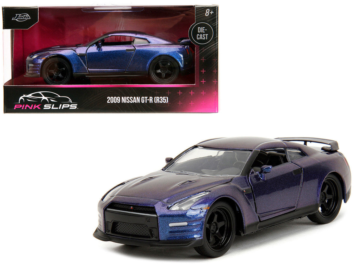 2009 Nissan GT-R (R35) Purple Metallic "Pink Slips" Series 1/32 Diecast Model Car by Jada LuxuryLifeWay Online Store