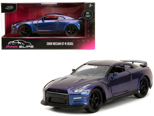 2009 Nissan GT-R (R35) Purple Metallic "Pink Slips" Series 1/32 Diecast Model Car by Jada LuxuryLifeWay Online Store