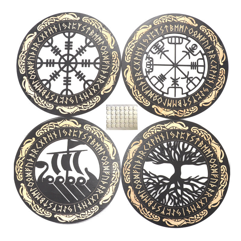 Viking Decor Wooden Wall Art Nordic PearlNestDecor.com
