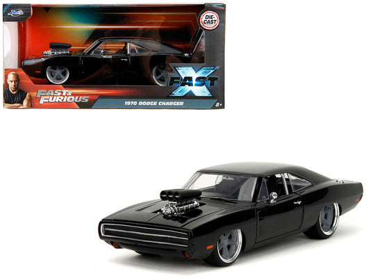 1970 Dodge Charger R/T Black "Fast X" (2023) Movie "Fast & Furious" Series 1/24 Diecast Model Car by Jada LuxuryLifeWay Online Store