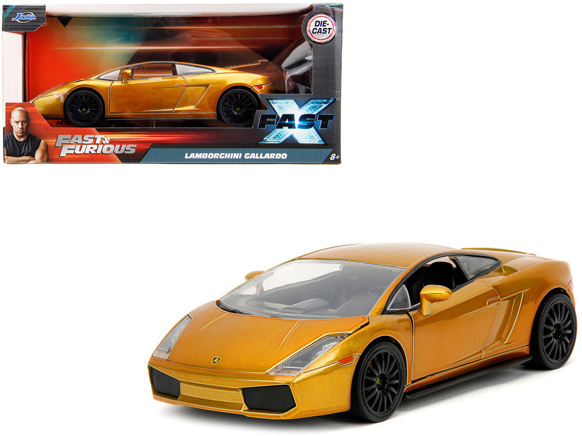 Lamborghini Gallardo Gold Metallic "Fast X" (2023) Movie "Fast & Furious" Series 1/24 Diecast Model Car by Jada LuxuryLifeWay Online Store