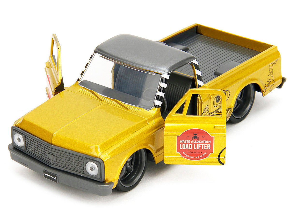 1972 Chevrolet Cheyenne Pickup Truck Gold Metallic with Gray Top "Wall-E" (2008) Movie "Hollywood Rides" Series 1/32 Diecast Model Car by Jada LuxuryLifeWay Online Store