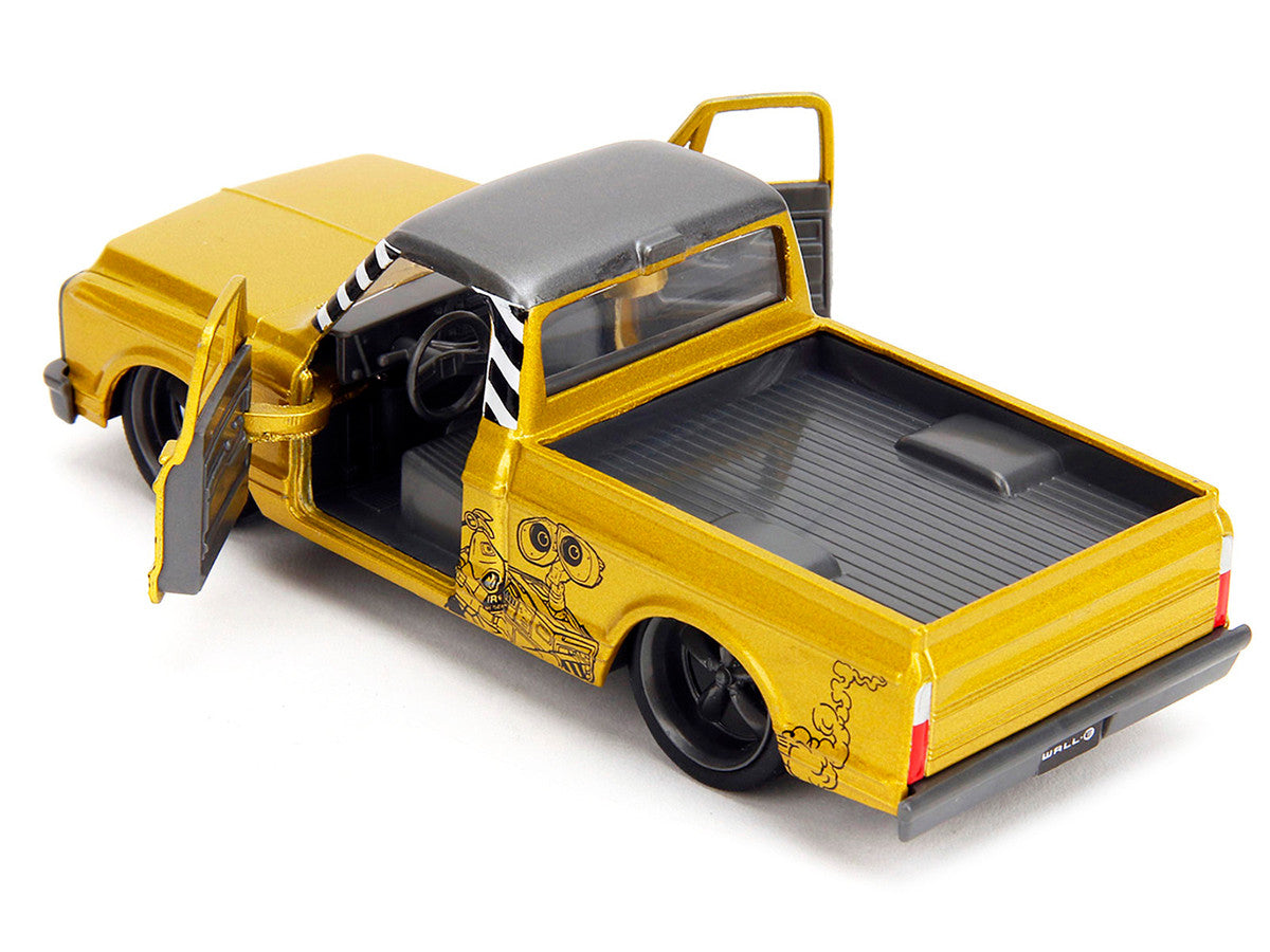 1972 Chevrolet Cheyenne Pickup Truck Gold Metallic with Gray Top "Wall-E" (2008) Movie "Hollywood Rides" Series 1/32 Diecast Model Car by Jada LuxuryLifeWay Online Store