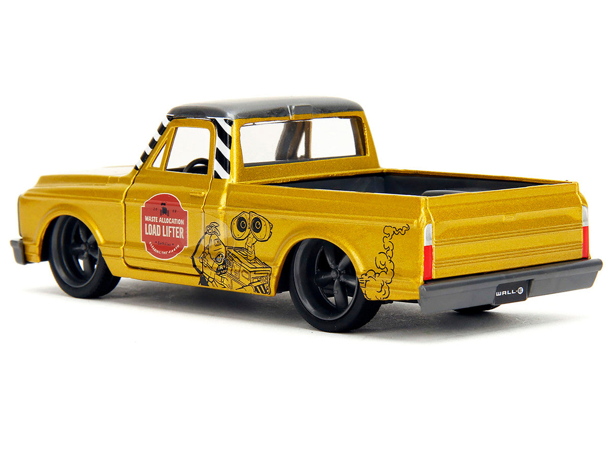 1972 Chevrolet Cheyenne Pickup Truck Gold Metallic with Gray Top "Wall-E" (2008) Movie "Hollywood Rides" Series 1/32 Diecast Model Car by Jada LuxuryLifeWay Online Store