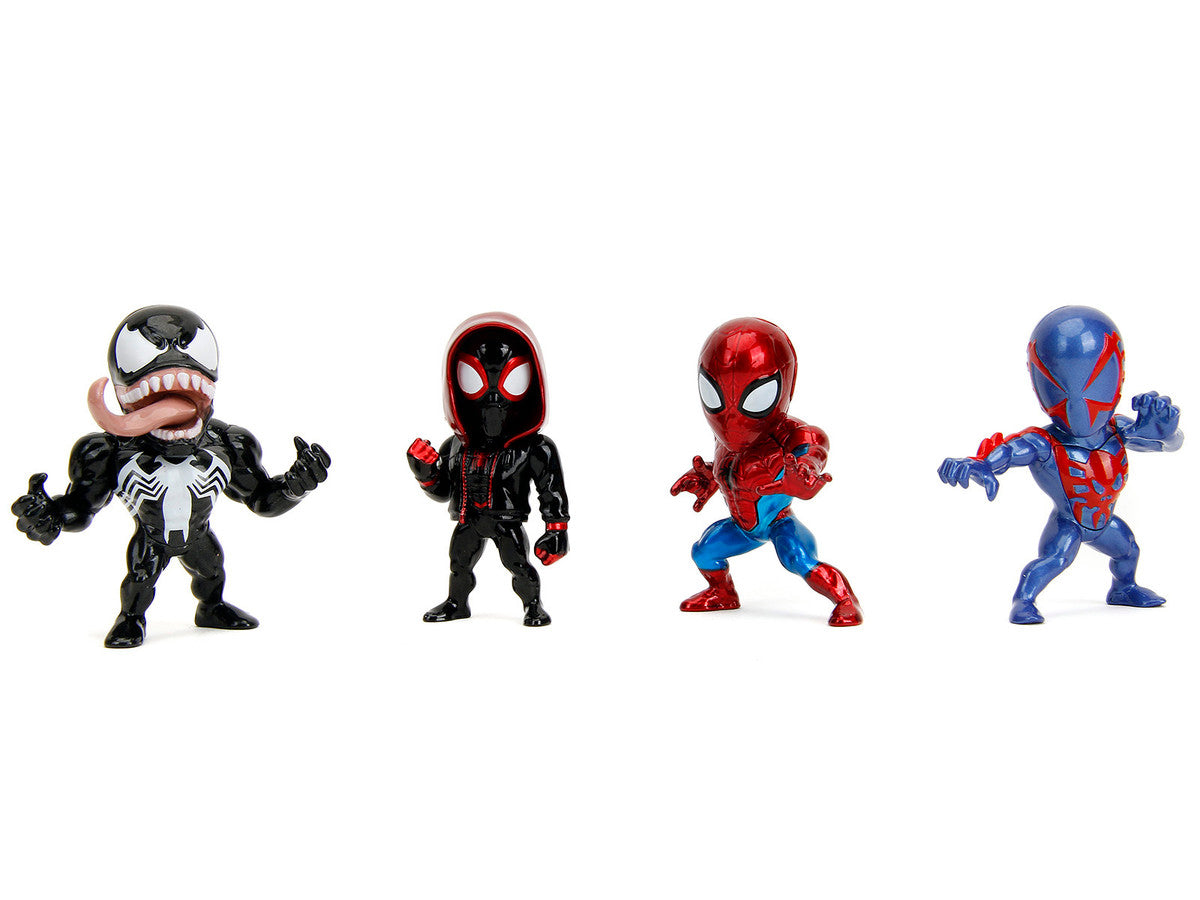 Set of 4 Diecast Figures "Spider-Man" Wave 4 "Metalfigs" Series Diecast Models by Jada LuxuryLifeWay Online Store