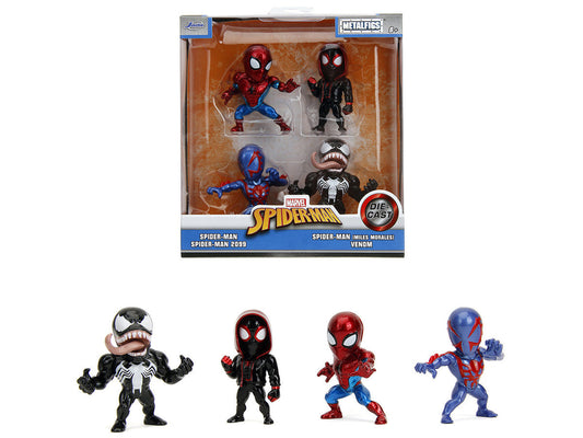 Set of 4 Diecast Figures "Spider-Man" Wave 4 "Metalfigs" Series Diecast Models by Jada LuxuryLifeWay Online Store