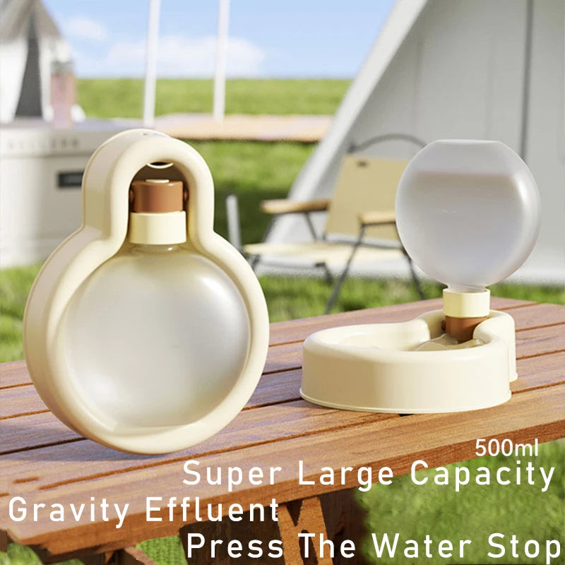 500ml Portable Cat Dog Water Bottle Sealed Travel Puppy Cats Fold Drinking Bowl Outdoor Pet Water Dispenser Pet Products Pets Fashion