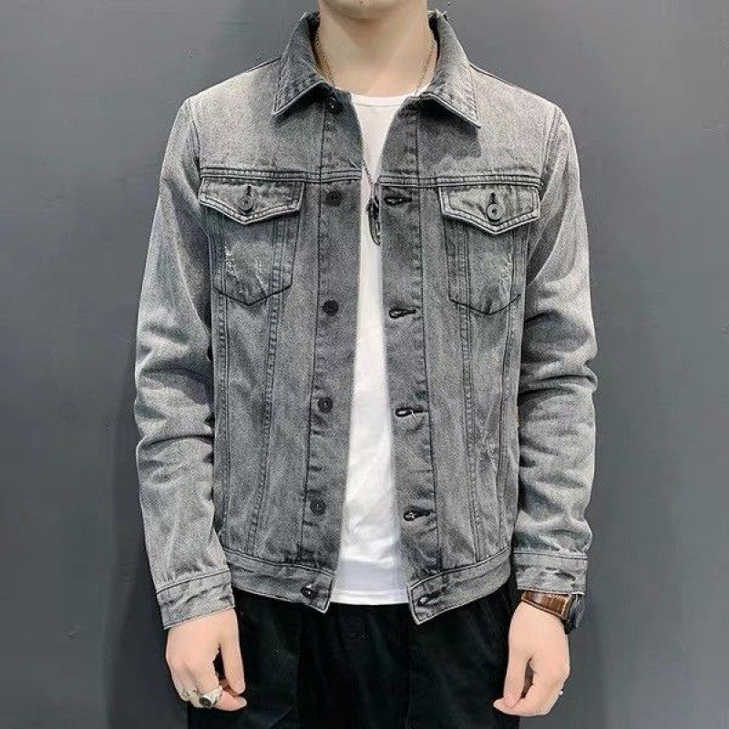 Men's Casual Denim Jacket Pi-Mart