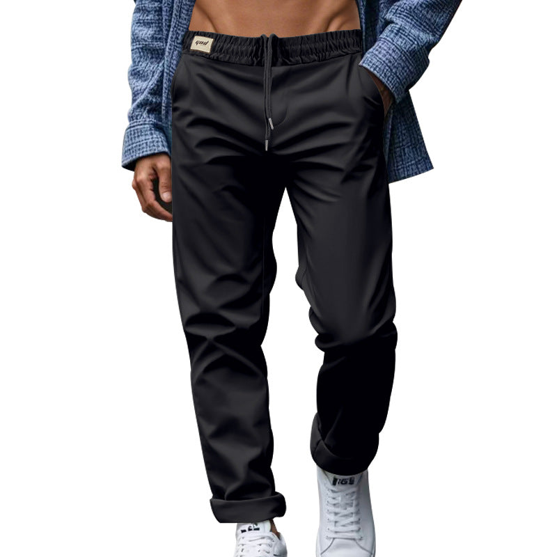 Men's Trousers With Pockets Casual Loose Comfortable Quick-drying Waist-tied Pants NorixaFashion.com