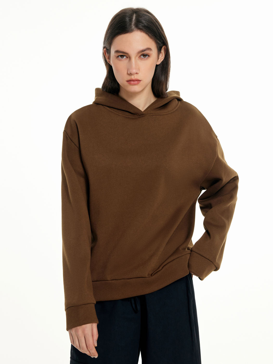 Letters Print Casual Loose Long -sleeved Hooded Sweater NorixaFashion.com