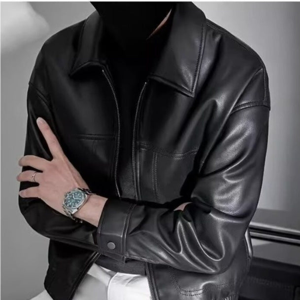Men's Lapel Motorcycle Fashion Casual High-quality Jacket LuxuryLifeWay Online Store
