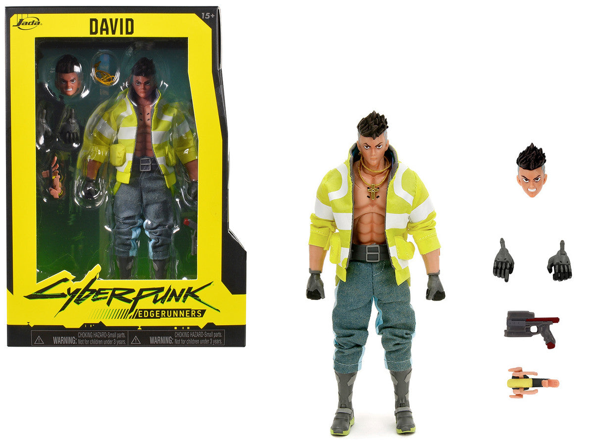 David Martinez 6" Moveable Figure with Accessories and Alternate Head and Hands "Cyberpunk: Edgerunners" (2022) TV Series Model by Jada LuxuryLifeWay Online Store