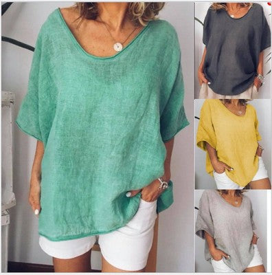 Loose Short Sleeves T-shirt Women Summer Tops NorixaFashion.com