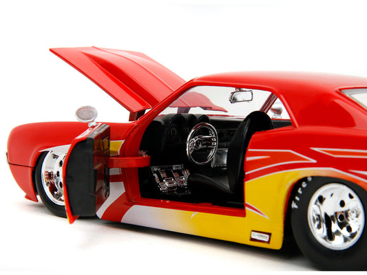 1969 Chevrolet Camaro Red with Graphics "BigTime Muscle" Series 1/24 Diecast Model Car by Jada LuxuryLifeWay Online Store