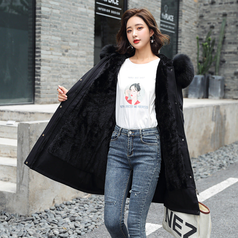 Ladies mid-length down padded jacket LadyShow.Store