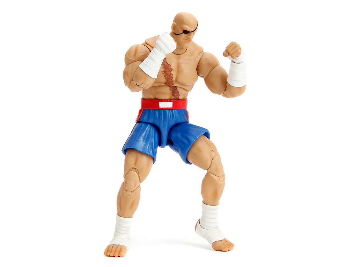 Sagat 7.5" Moveable Figure with Accessories and Alternate Head and Hands "Ultra Street Fighter II: The Final Challengers" (2017) Video Game Model by Jada LuxuryLifeWay Online Store