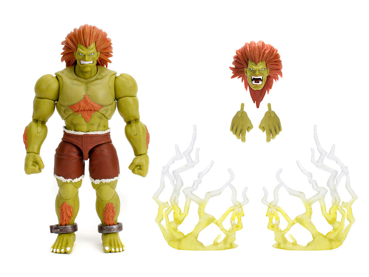 Blanka 7.5" Moveable Figure with Accessories and Alternate Head and Hands "Ultra Street Fighter II: The Final Challengers" (2017) Video Game Model by Jada LuxuryLifeWay Online Store