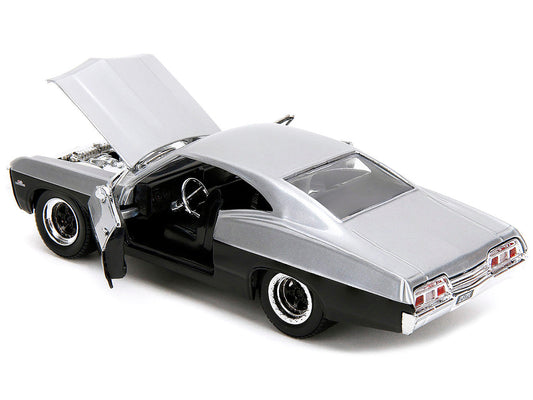 1967 Chevrolet Impala SS Silver Metallic and Black "Bigtime Muscle" Series 1/24 Diecast Model Car by Jada LuxuryLifeWay Online Store