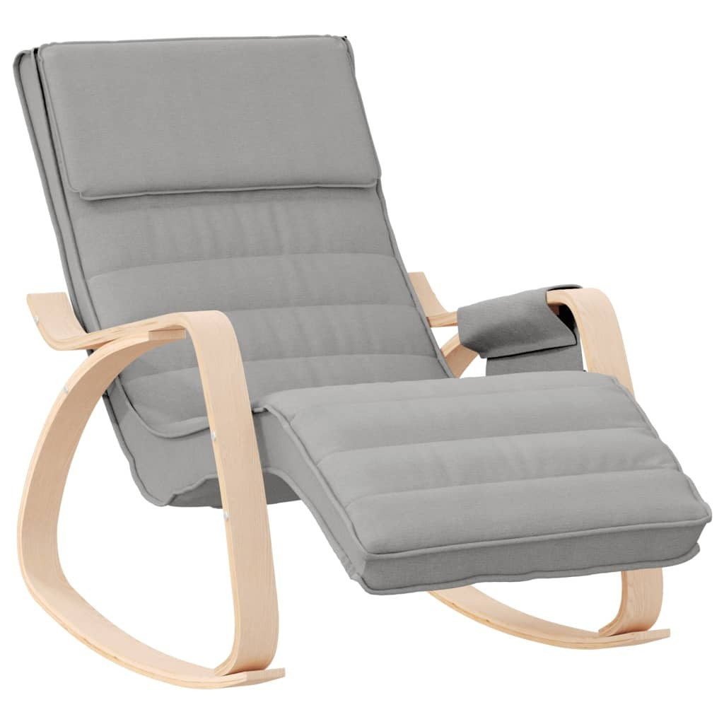 Rocking Chair Light Gray Fabric LuxuryLifeWay Online Store