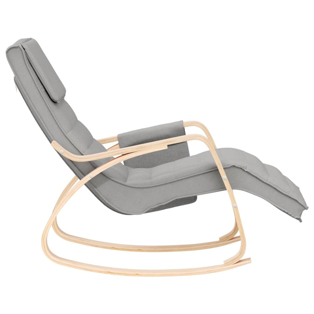 Rocking Chair Light Gray Fabric LuxuryLifeWay Online Store