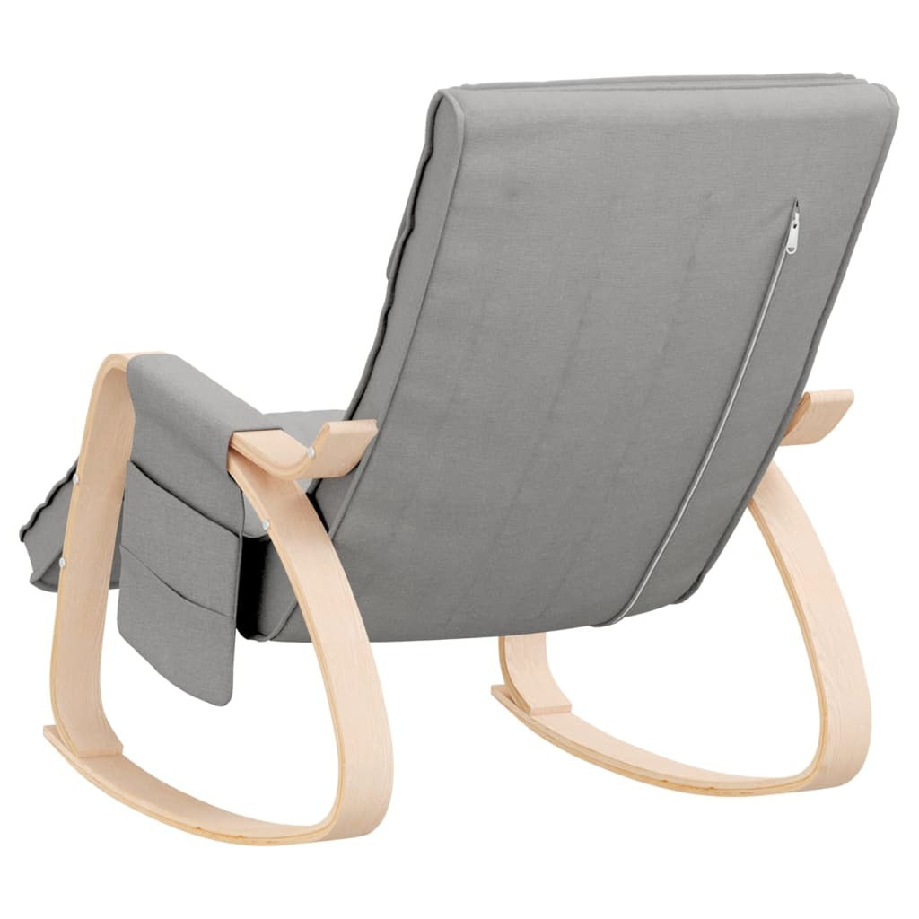 Rocking Chair Light Gray Fabric LuxuryLifeWay Online Store