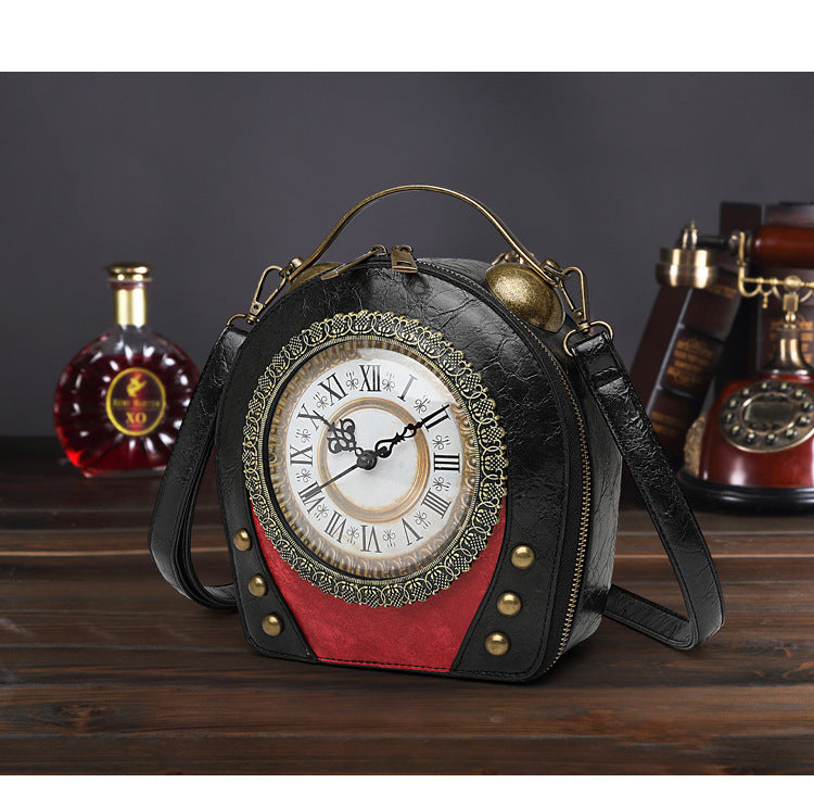Walking clock antique bag PearlNestDecor.com