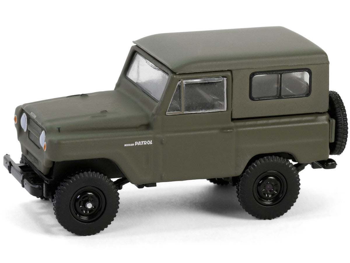 1962 Nissan Patrol Matt Olive Green "All Terrain" Series 16 1/64 Diecast Model Car by Greenlight LuxuryLifeWay Online Store