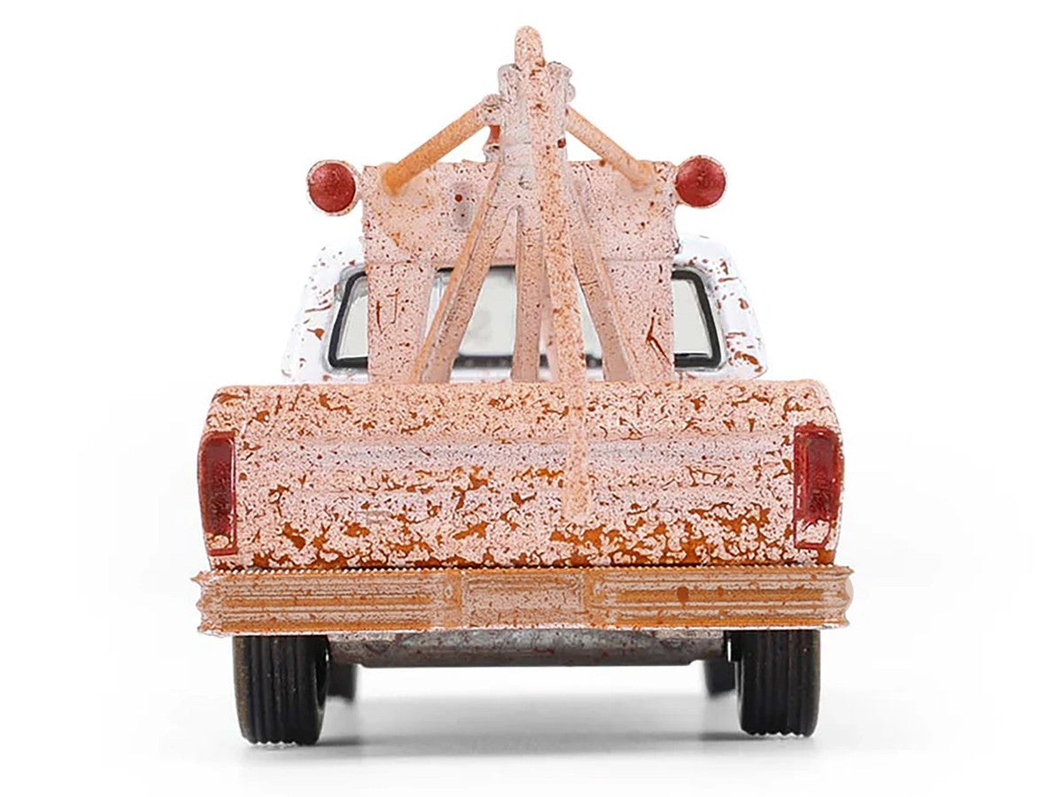 1973 Ford F-100 Tow Truck White (Weathered) "Blue Collar Collection" Series 14 1/64 Diecast Model Car by Greenlight LuxuryLifeWay Online Store