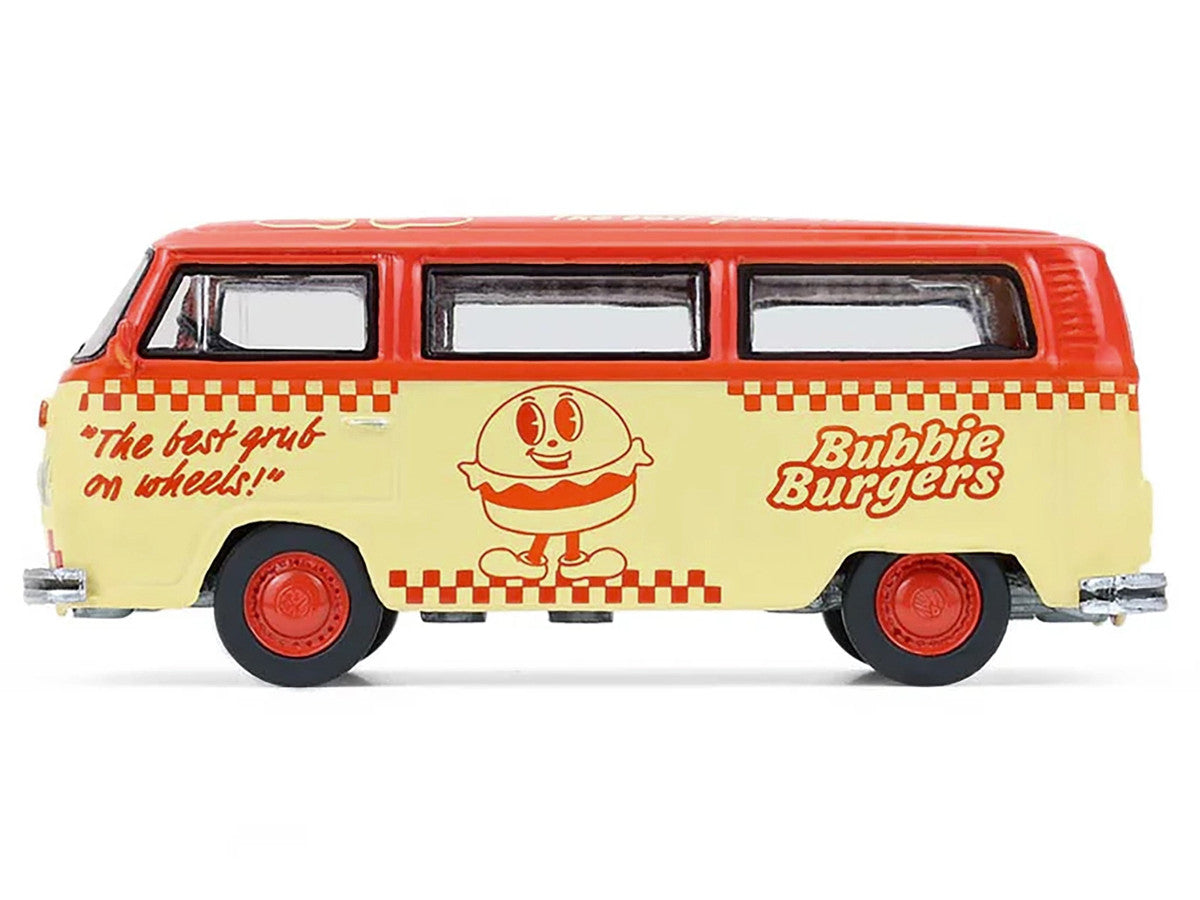 1975 Volkswagen Type 2 Van "Bubbie Burgers Food Truck" Orange and Cream "Blue Collar Collection" Series 14 1/64 Diecast Model Car by Greenlight LuxuryLifeWay Online Store