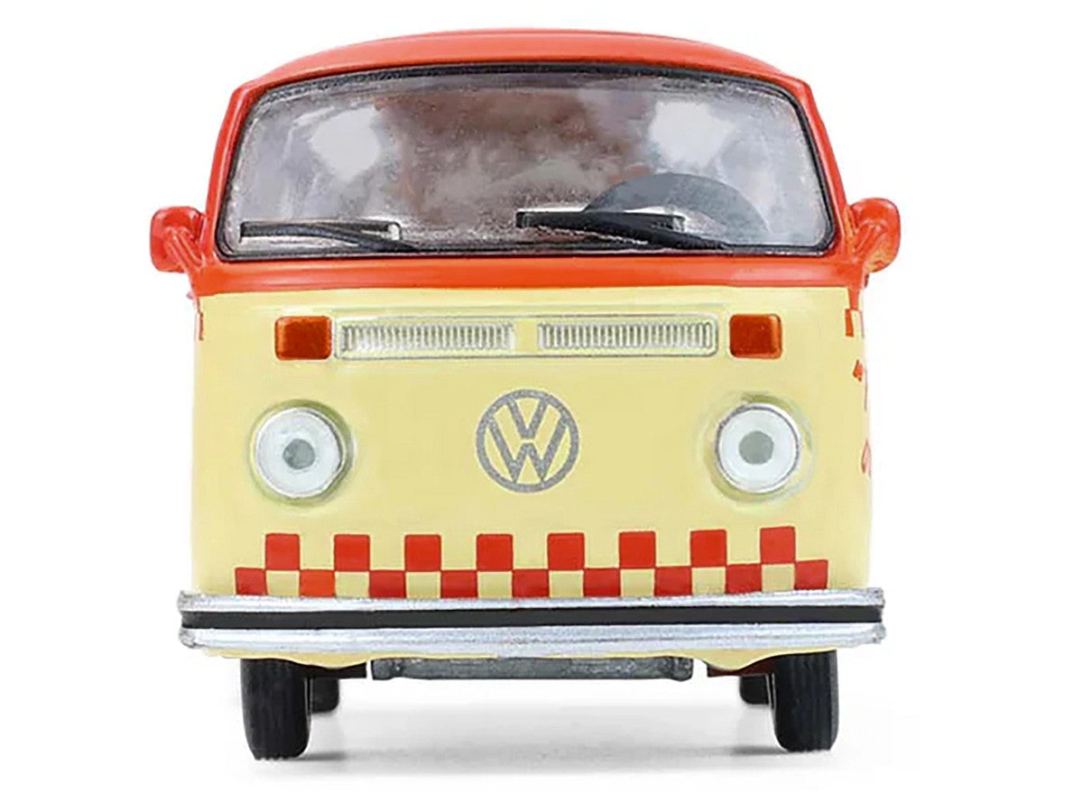 1975 Volkswagen Type 2 Van "Bubbie Burgers Food Truck" Orange and Cream "Blue Collar Collection" Series 14 1/64 Diecast Model Car by Greenlight LuxuryLifeWay Online Store