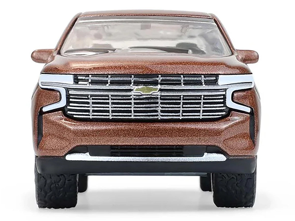 2022 Chevrolet Tahoe Auburn Metallic "Blue Collar Collection" Series 14 1/64 Diecast Model Car by Greenlight LuxuryLifeWay Online Store