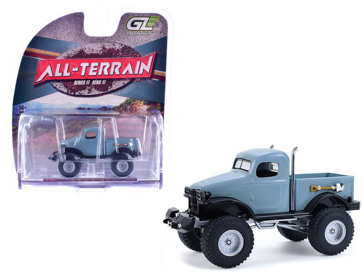 1941 Military Half Ton 4x4 Truck Slate Blue "All Terrain" Series 17 1/64 Diecast Model Car by Greenlight LuxuryLifeWay Online Store