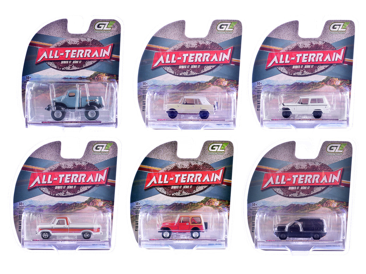 "All Terrain" Series 17 Set of 6 pieces 1/64 Diecast Model Cars by Greenlight LuxuryLifeWay Online Store