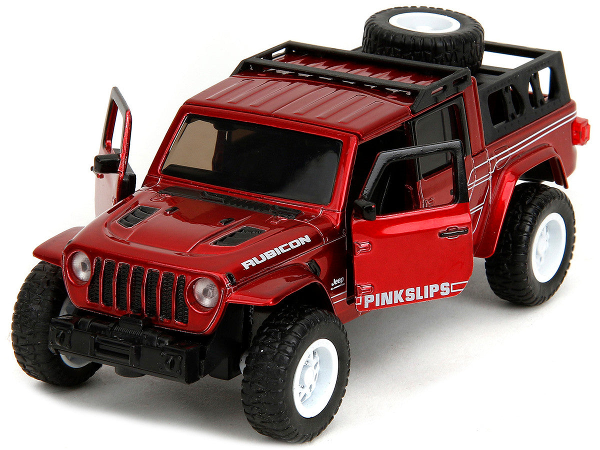 2020 Jeep Gladiator Pickup Truck Candy Red "Pink Slips" Series 1/32 Diecast Model Car by Jada LuxuryLifeWay Online Store