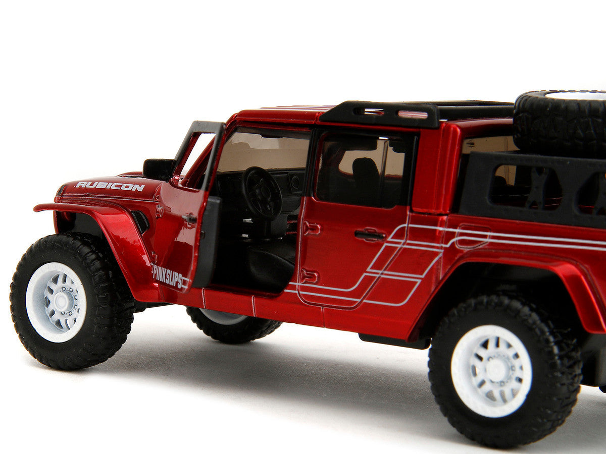 2020 Jeep Gladiator Pickup Truck Candy Red "Pink Slips" Series 1/32 Diecast Model Car by Jada LuxuryLifeWay Online Store