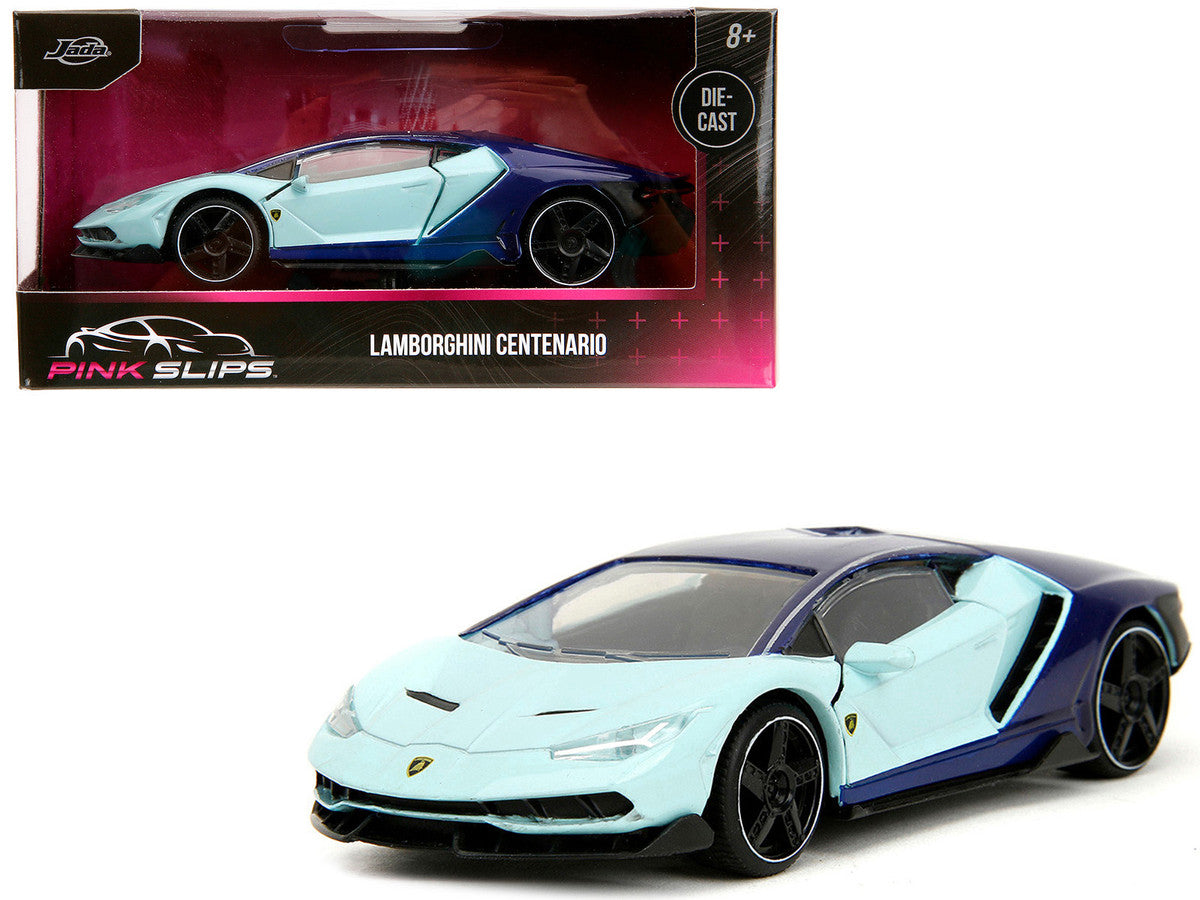 Lamborghini Centenario Light Blue and Purple "Pink Slips" Series 1/32 Diecast Model Car by Jada LuxuryLifeWay Online Store