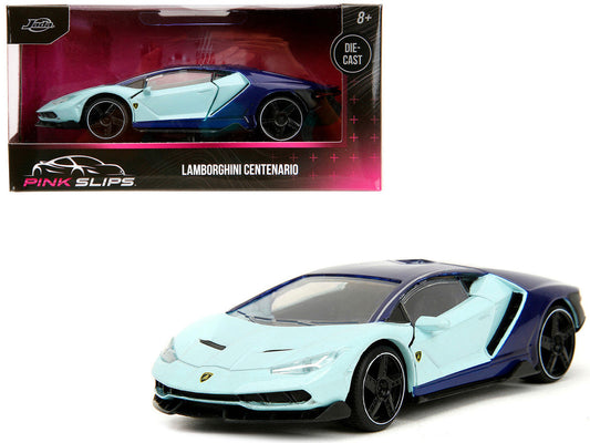 Lamborghini Centenario Light Blue and Purple "Pink Slips" Series 1/32 Diecast Model Car by Jada LuxuryLifeWay Online Store