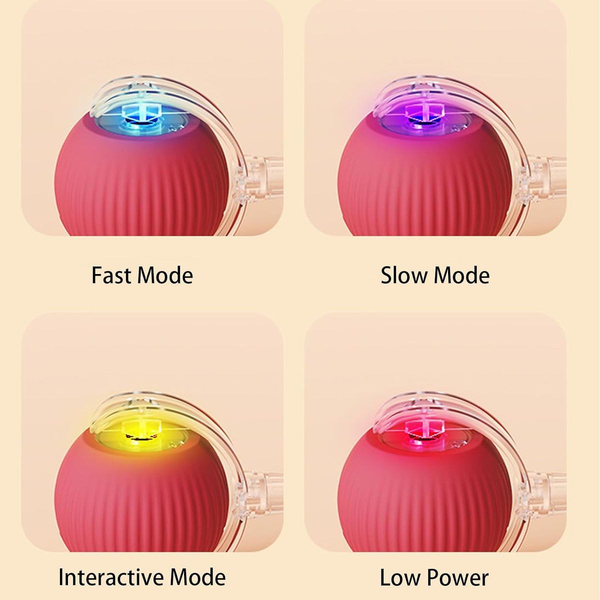 Rolling Ball Ball For Dogs Doggie Ball Interactive Dog Smart Ball Toy Interactive Cat Ball Toy 360  Smart Automatic Rolling Pet Ball Pets Fashion