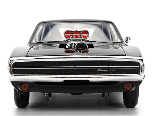 Dom's 1970 Dodge Charger R/T Black "F9" (2021) Movie "Fast & Furious" Series 1/24 Diecast Model Car by Jada LuxuryLifeWay Online Store