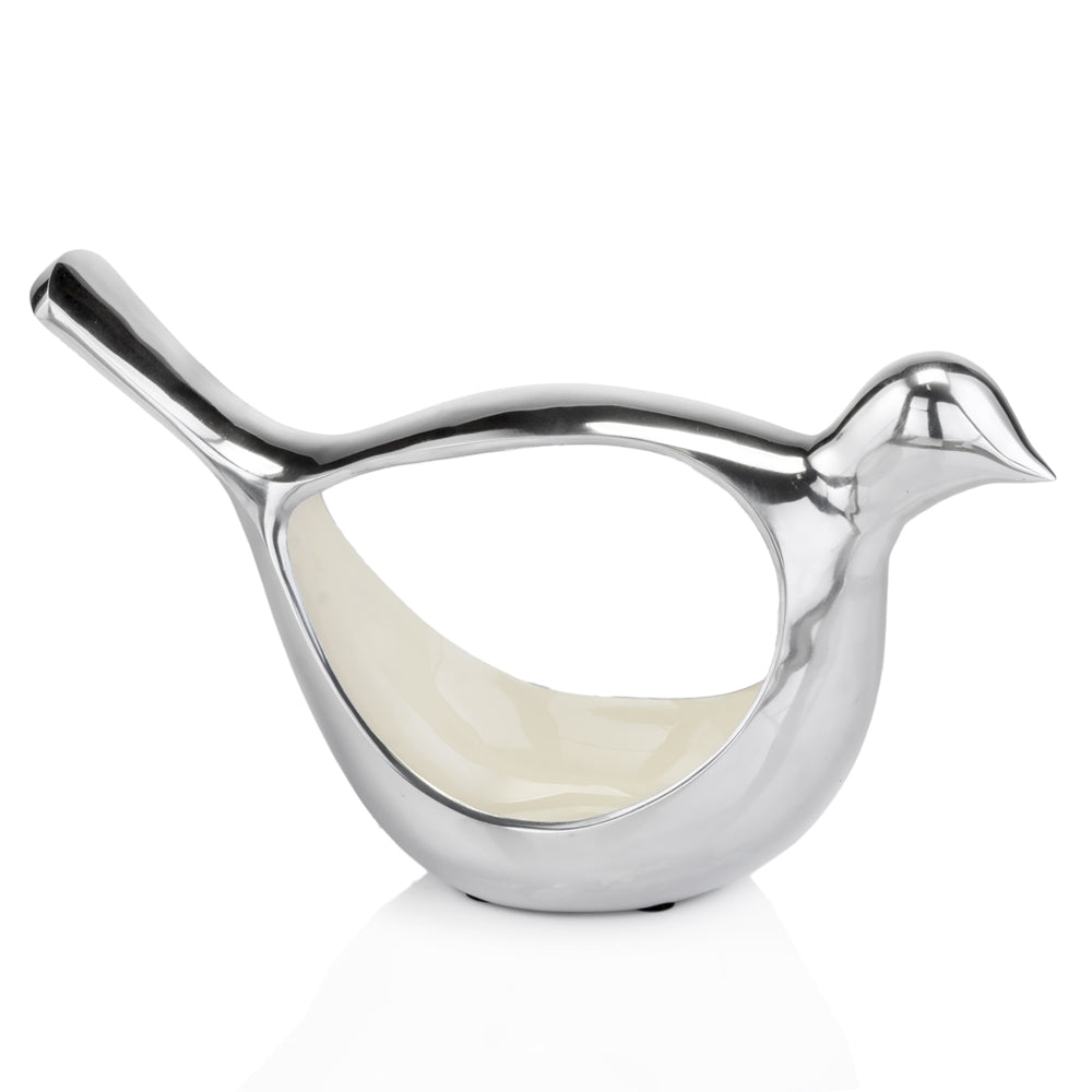 11" Silver Buffed Aluminum Tabletop Sculpture LuxuryLifeWay Online Store