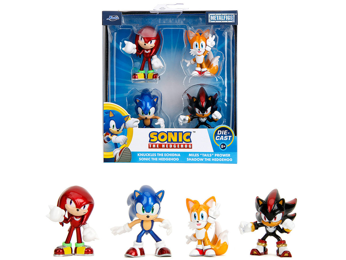 Set of 4 Diecast Figures "Sonic the Hedgehog" Video Game "Metalfigs" Series Diecast Models by Jada LuxuryLifeWay Online Store