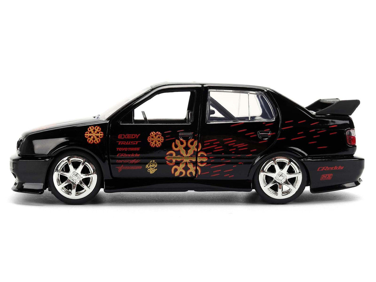 Volkswagen Jetta Black with Graphics "Fast & Furious Remix - 25th Anniversary" Series 1/32 Diecast Model Car by Jada LuxuryLifeWay Online Store