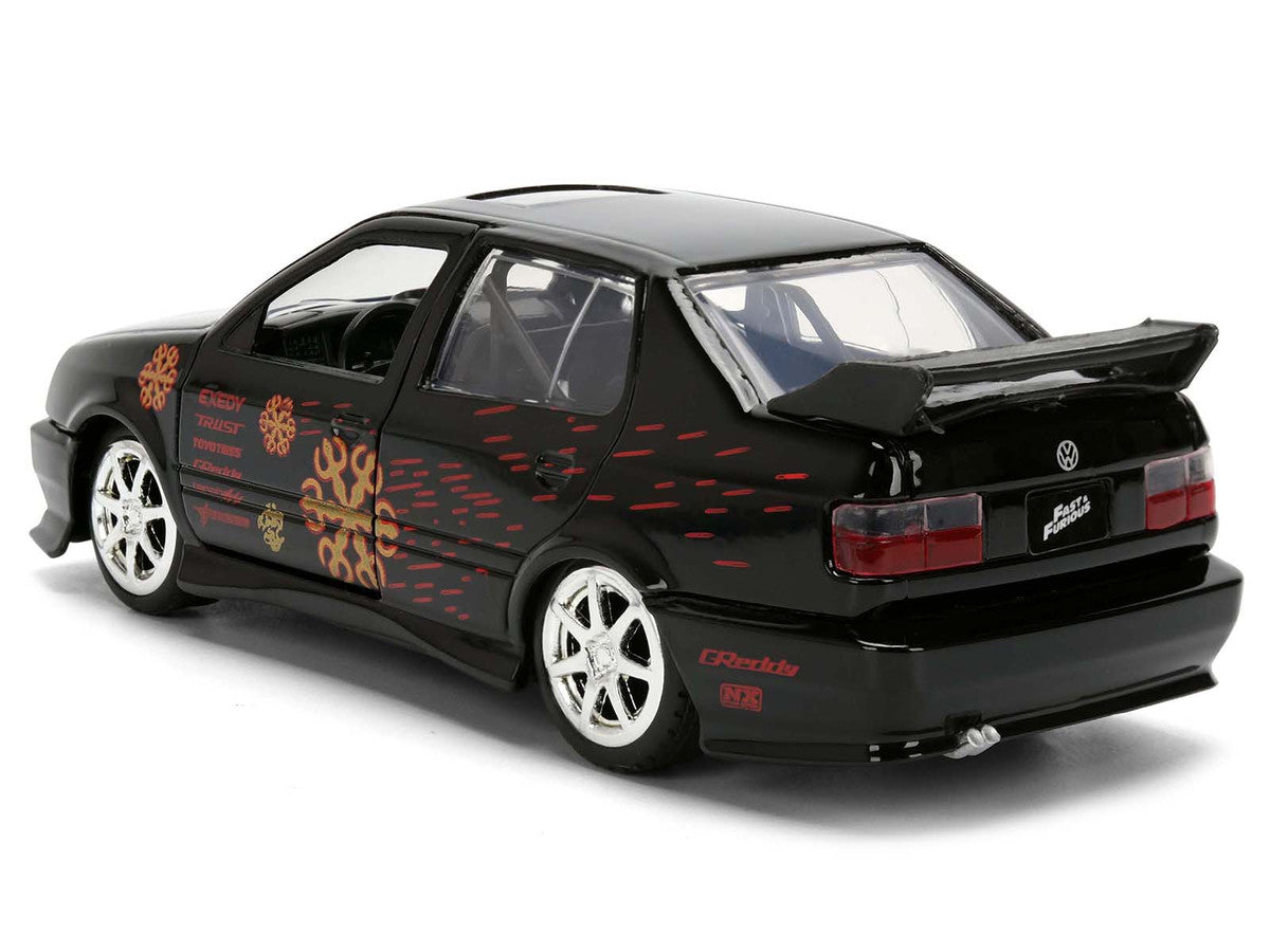 Volkswagen Jetta Black with Graphics "Fast & Furious Remix - 25th Anniversary" Series 1/32 Diecast Model Car by Jada LuxuryLifeWay Online Store