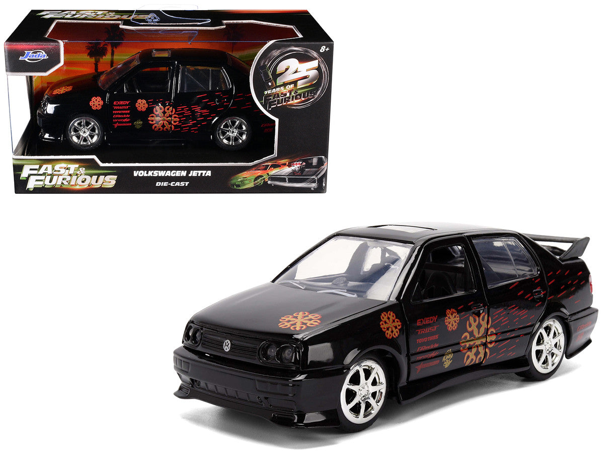Volkswagen Jetta Black with Graphics "Fast & Furious Remix - 25th Anniversary" Series 1/32 Diecast Model Car by Jada LuxuryLifeWay Online Store