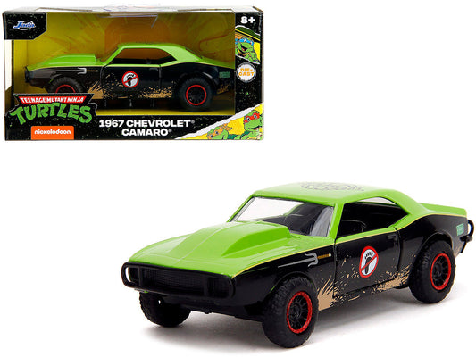 1967 Chevrolet Camaro "Teenage Mutant Ninja Turtles" Black and Green (Dirty) "Hollywood Rides" Series 1/32 Diecast Model Car by Jada LuxuryLifeWay Online Store
