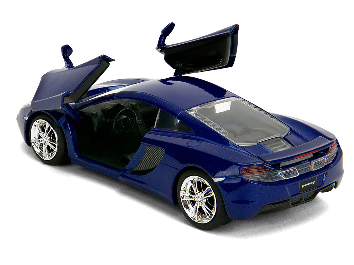 McLaren MP4.12C Blue Metallic "Furious 7" (2015) Movie "Fast & Furious" Series 1/32 Diecast Model Car by Jada LuxuryLifeWay Online Store